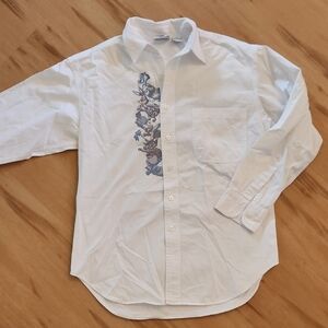 Vintage Warner Bros. Looney Tunes Classic Button-down with Cartoon Embroidery